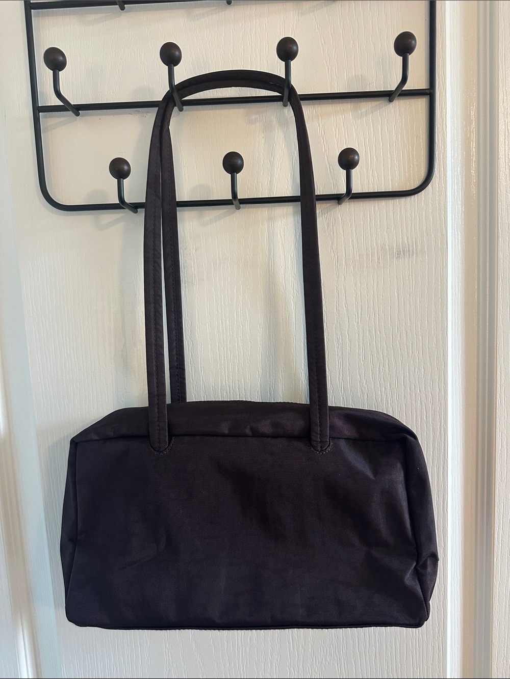 Baggu - Nylon Bowler Bag in Chocolate Plum - Picture 2 of 4
